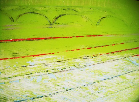 gare de l'est acrylique sur bois
